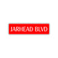 Jarhead Boulevard Road Aluminum Metal Novelty Street Plate Sign Wall Gift Decor