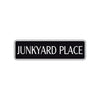 Junkyard Place Road Aluminum Metal Novelty Street Plate Sign Wall Gift Decor