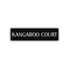 Kangaroo Court Road Aluminum Metal Novelty Street Plate Sign Wall Gift Decor