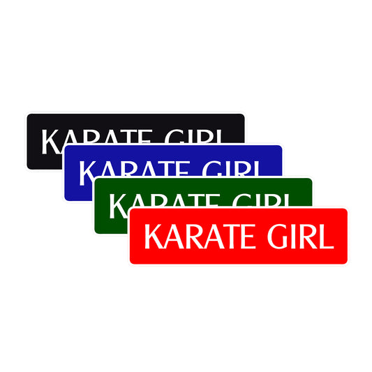 Karate Girl Karate MMA Road Aluminum Metal Novelty Street Plate Sign Wall Gift Decor