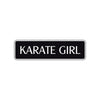 Karate Girl Karate MMA Road Aluminum Metal Novelty Street Plate Sign Wall Gift Decor