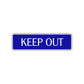 Keep Out Road Aluminum Metal Novelty Street Plate Sign Wall Gift Decor