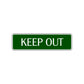 Keep Out Road Aluminum Metal Novelty Street Plate Sign Wall Gift Decor