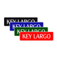 Key Largo Florida Road Aluminum Metal Novelty Street Plate Sign Wall Gift Decor