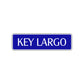 Key Largo Florida Road Aluminum Metal Novelty Street Plate Sign Wall Gift Decor