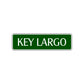 Key Largo Florida Road Aluminum Metal Novelty Street Plate Sign Wall Gift Decor