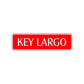 Key Largo Florida Road Aluminum Metal Novelty Street Plate Sign Wall Gift Decor