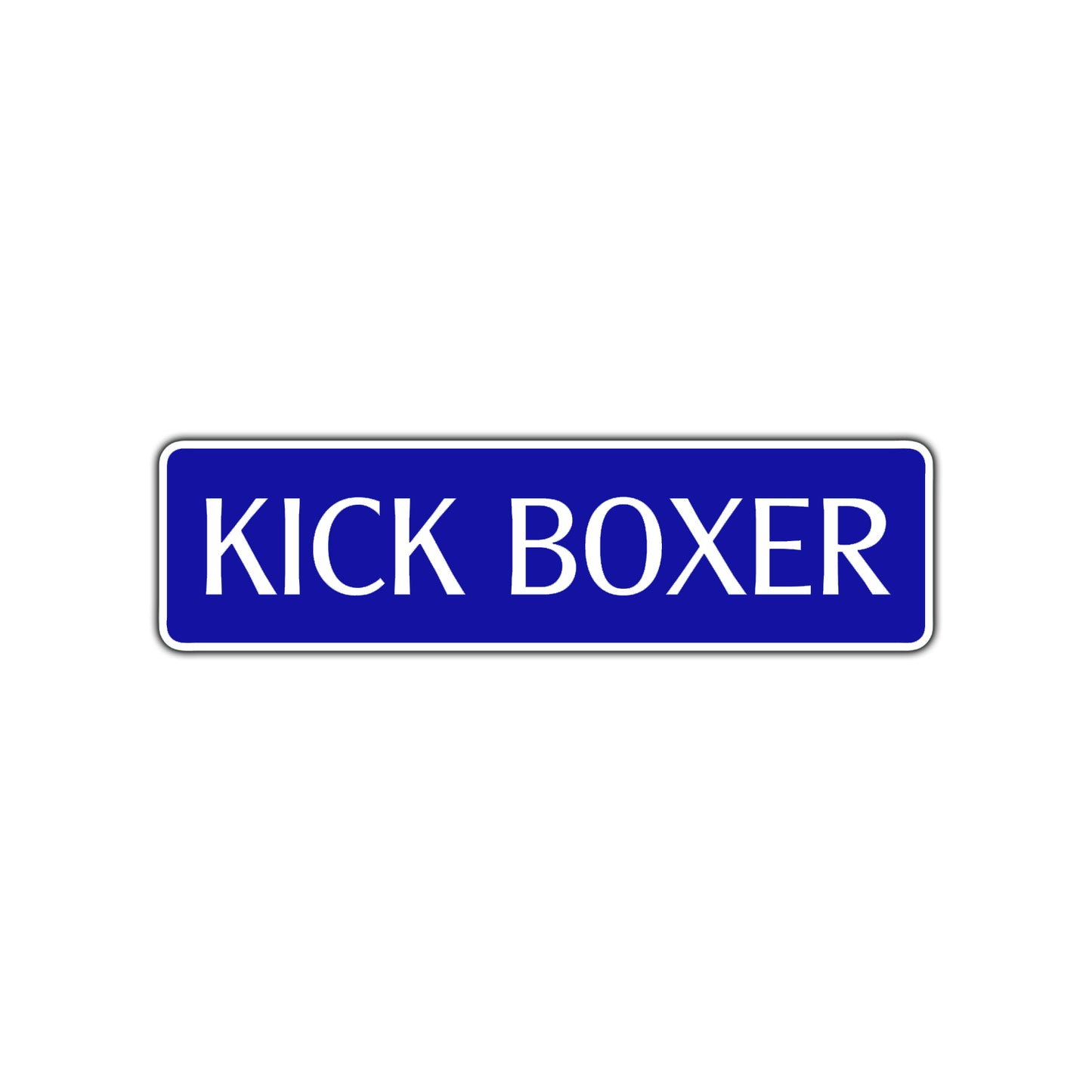 Kick Boxer Karate MMA Road Aluminum Metal Novelty Street Plate Sign Wall Gift Decor