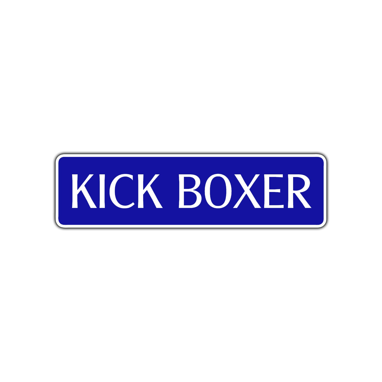 Kick Boxer Karate MMA Road Aluminum Metal Novelty Street Plate Sign Wall Gift Decor