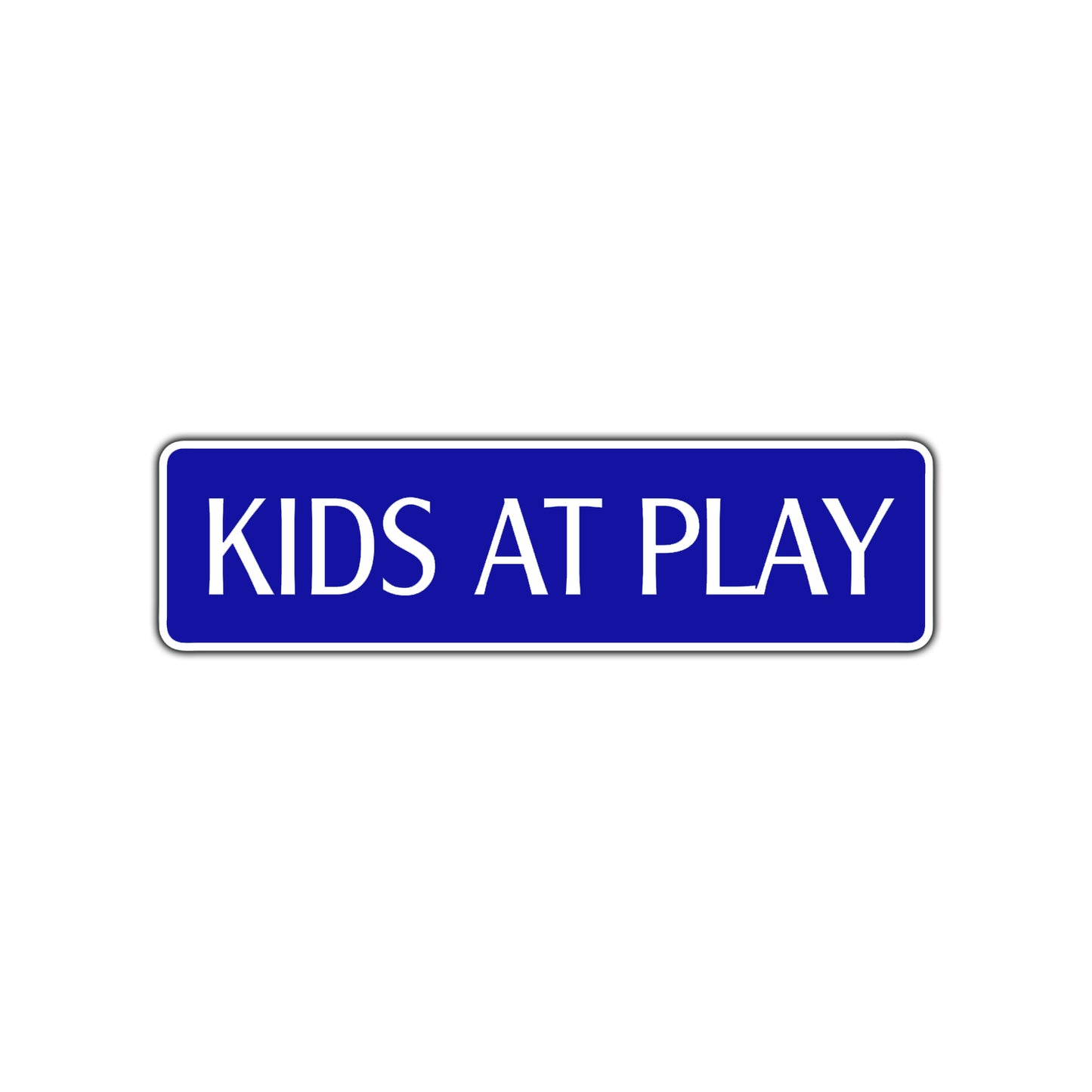 Kids At Play Road Aluminum Metal Novelty Street Plate Sign Wall Gift Decor