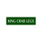 King Crab Legs Road Aluminum Metal Novelty Street Plate Sign Wall Gift Decor