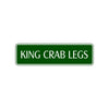 King Crab Legs Road Aluminum Metal Novelty Street Plate Sign Wall Gift Decor
