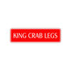 King Crab Legs Road Aluminum Metal Novelty Street Plate Sign Wall Gift Decor