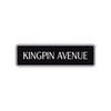 Kingpin Avenue Road Aluminum Metal Novelty Street Plate Sign Wall Gift Decor