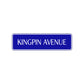 Kingpin Avenue Road Aluminum Metal Novelty Street Plate Sign Wall Gift Decor