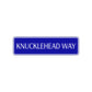 Knucklehead Way Road Aluminum Metal Novelty Street Plate Sign Wall Gift Decor
