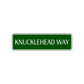 Knucklehead Way Road Aluminum Metal Novelty Street Plate Sign Wall Gift Decor
