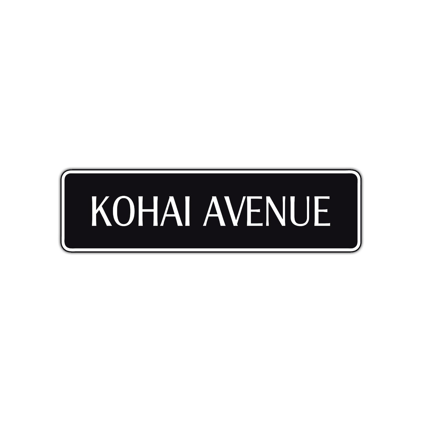 Kohai Avenue Karate MMA Road Aluminum Metal Novelty Street Plate Sign Wall Gift Decor