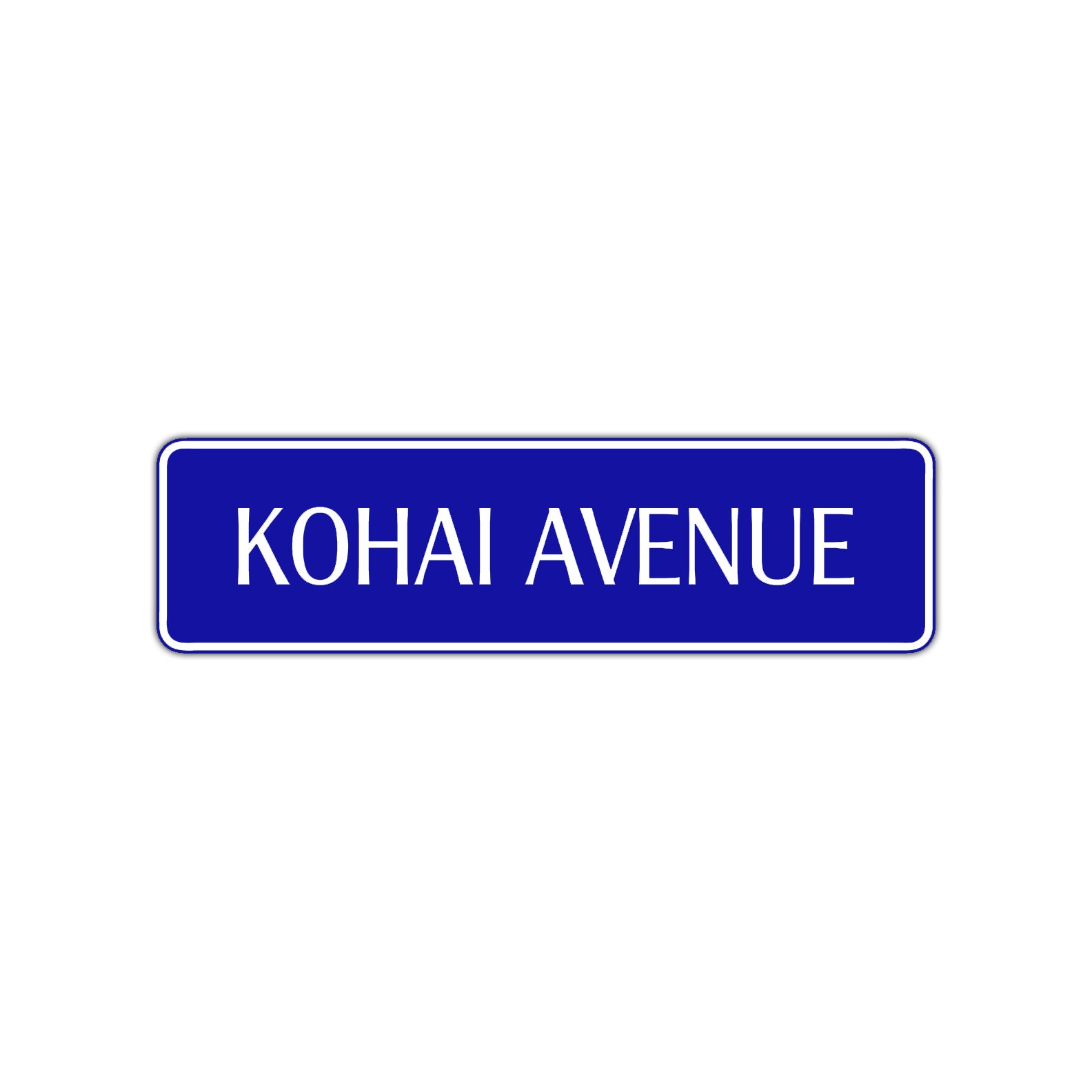 Kohai Avenue Karate MMA Road Aluminum Metal Novelty Street Plate Sign Wall Gift Decor