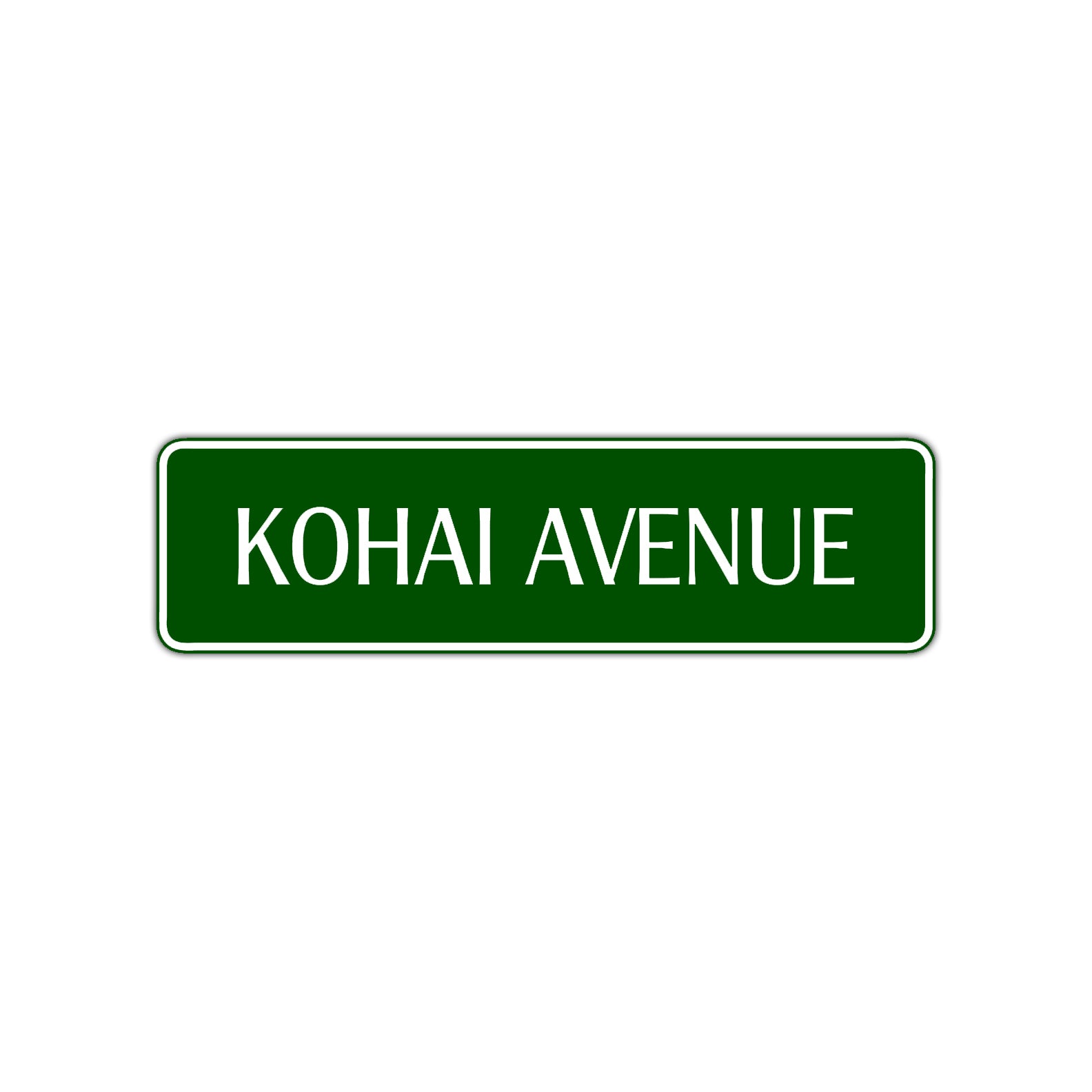 Kohai Avenue Karate MMA Road Aluminum Metal Novelty Street Plate Sign Wall Gift Decor