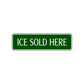 Ice Cold Here Road Aluminum Metal Novelty Street Plate Sign Wall Gift Decor