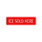 Ice Cold Here Road Aluminum Metal Novelty Street Plate Sign Wall Gift Decor