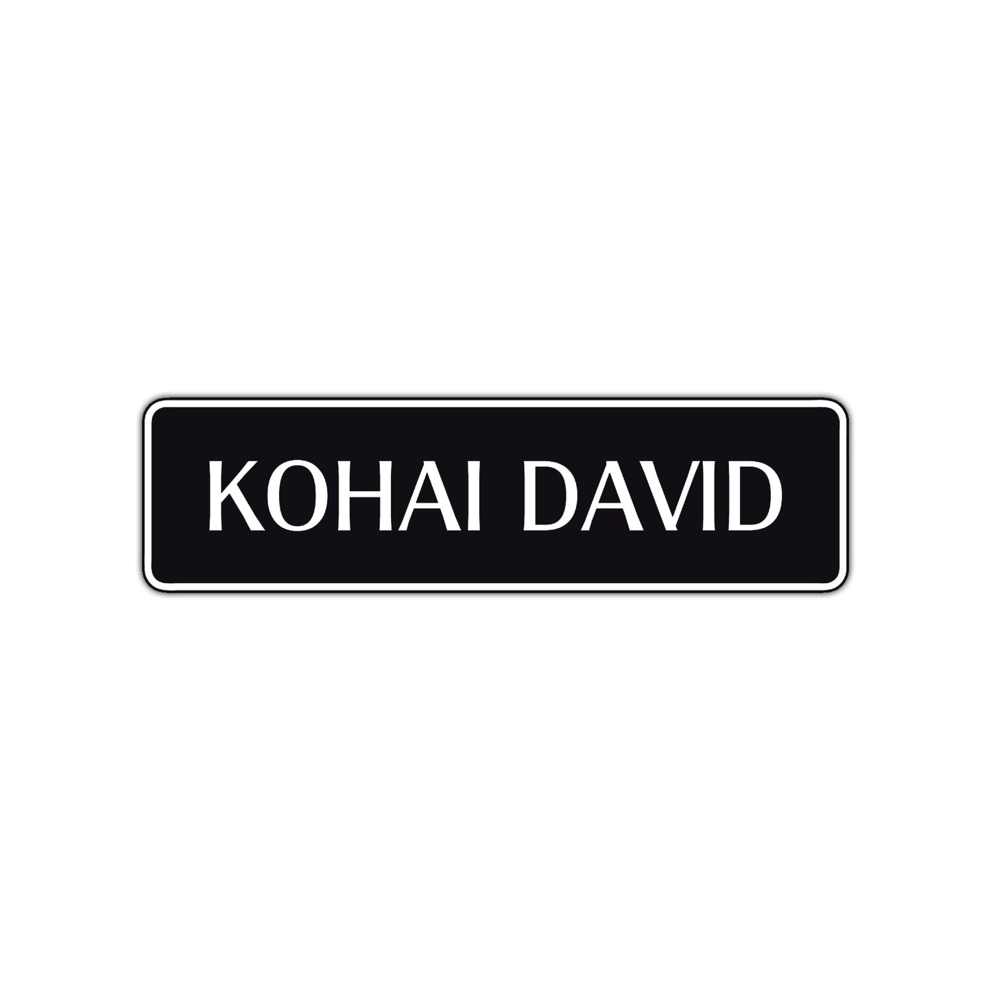Kohai Customizable Name Karate MMA Road Aluminum Metal Novelty Street Plate Sign Wall Gift Decor
