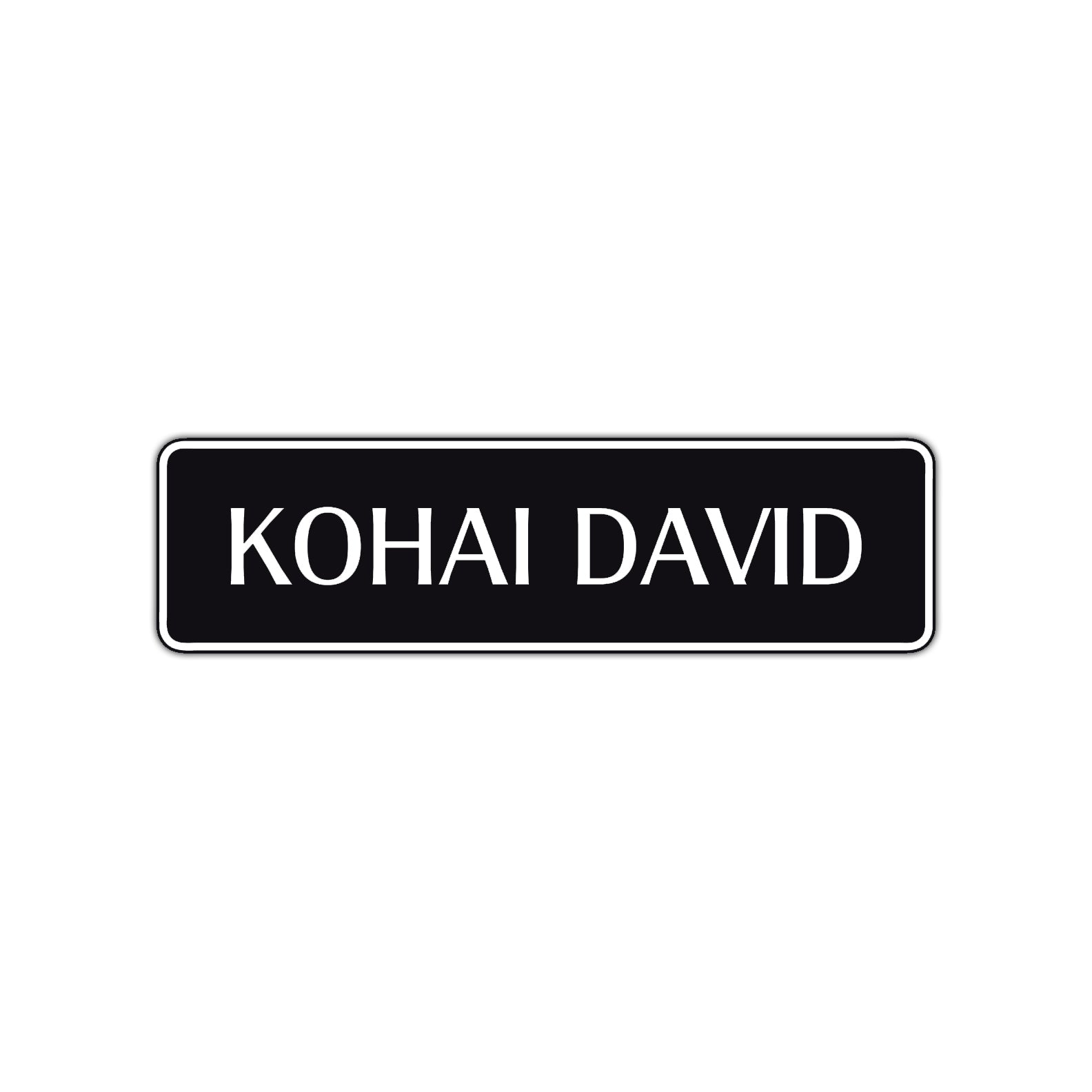 Kohai Customizable Name Karate MMA Road Aluminum Metal Novelty Street Plate Sign Wall Gift Decor