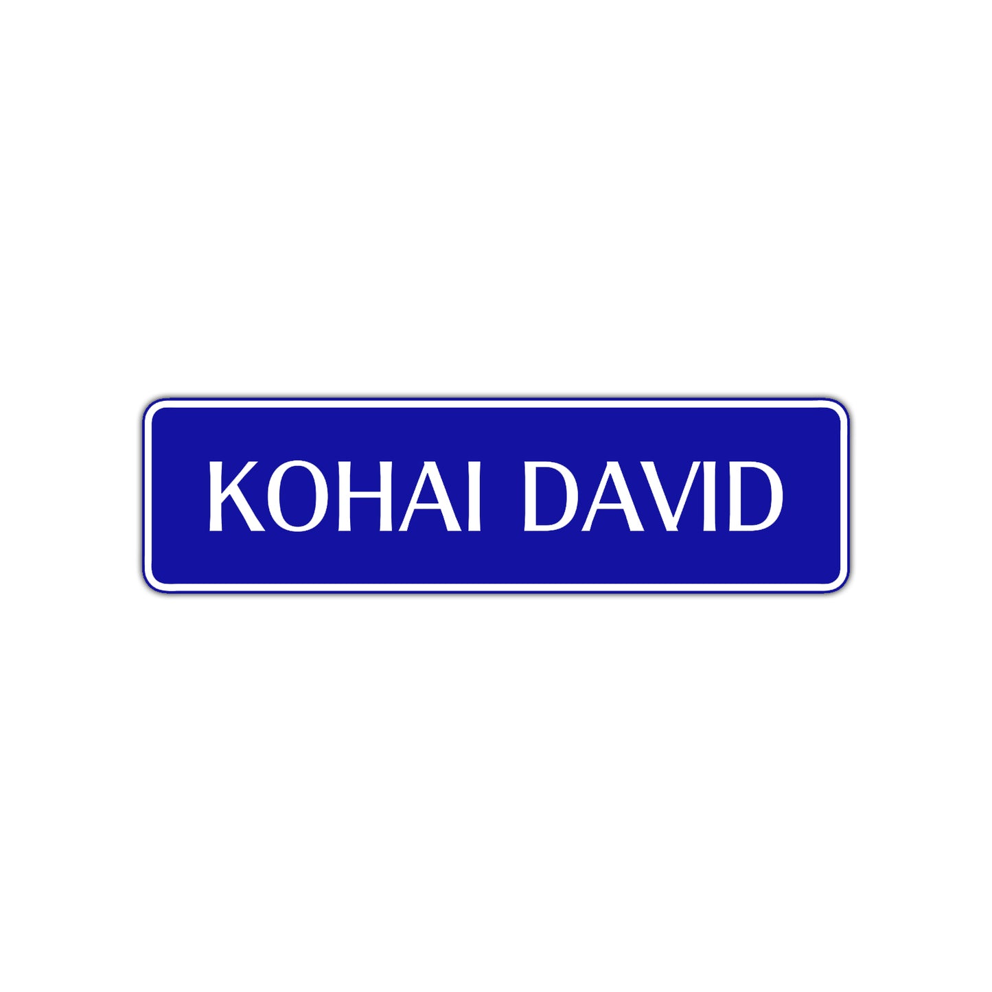 Kohai Customizable Name Karate MMA Road Aluminum Metal Novelty Street Plate Sign Wall Gift Decor