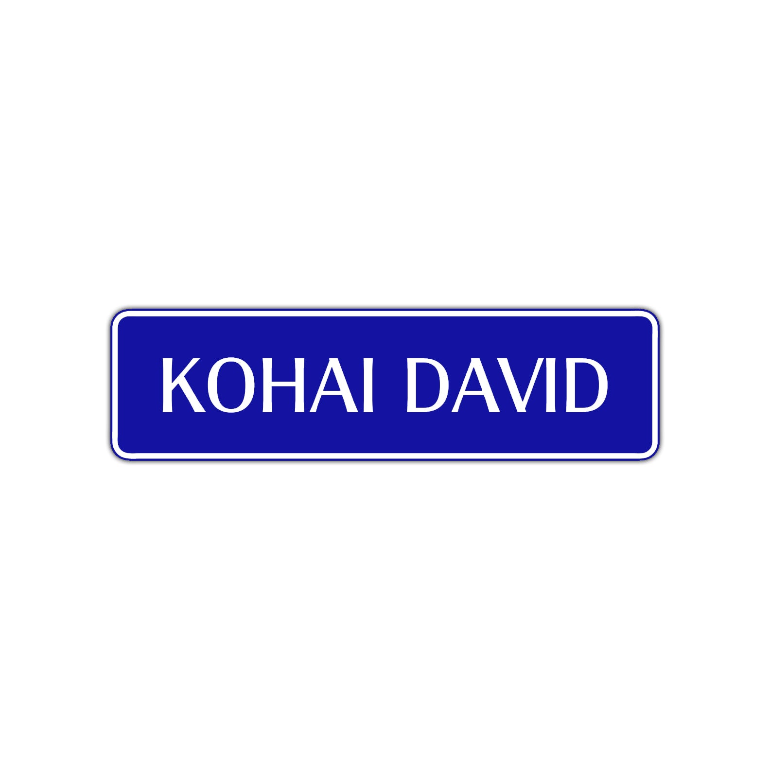 Kohai Customizable Name Karate MMA Road Aluminum Metal Novelty Street Plate Sign Wall Gift Decor