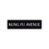Kung Fu Avenue Road Aluminum Metal Novelty Street Plate Sign Wall Gift Decor