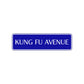 Kung Fu Avenue Road Aluminum Metal Novelty Street Plate Sign Wall Gift Decor