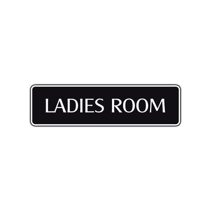 Ladies Room Bathroom Road Aluminum Metal Novelty Street Plate Sign Wall Gift Decor