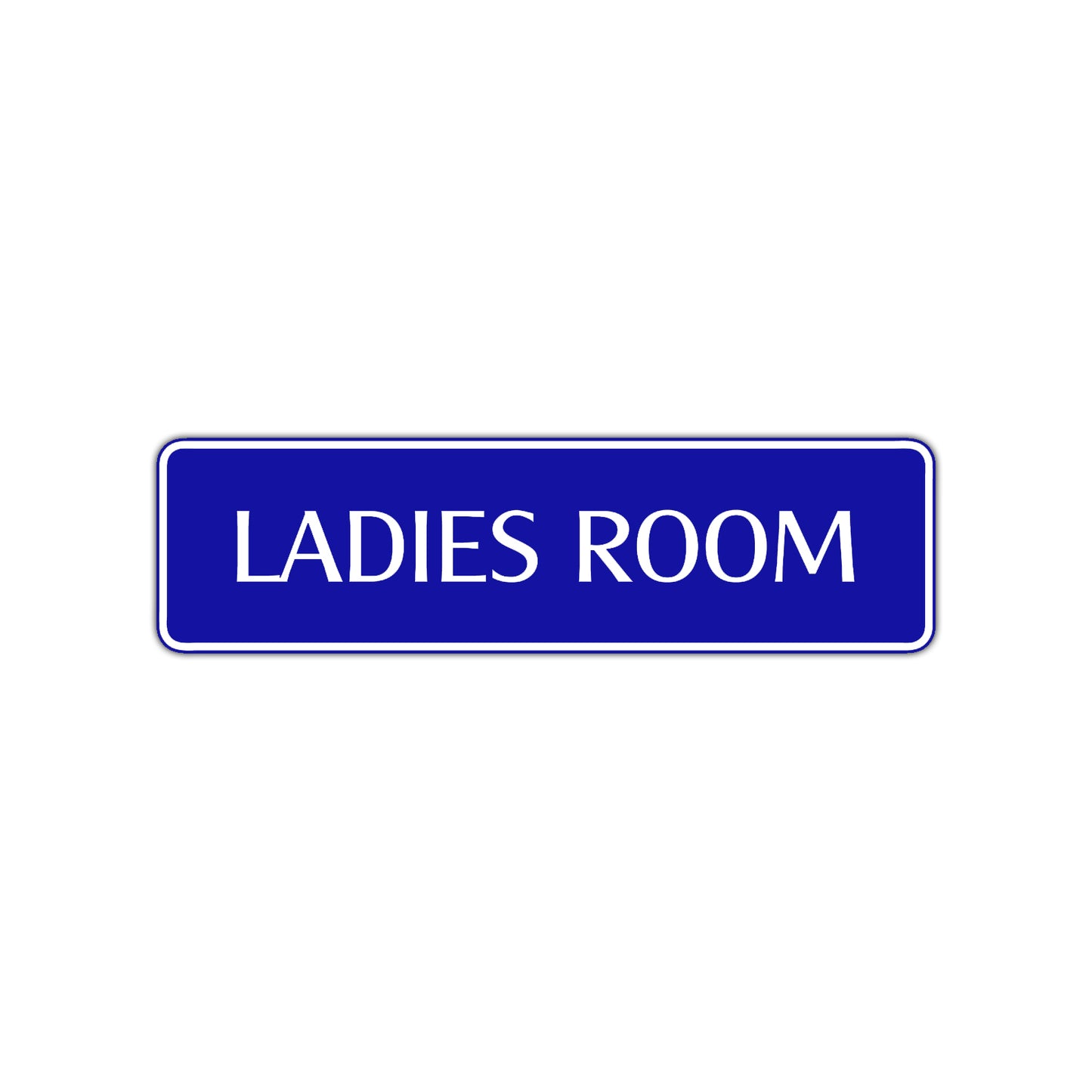 Ladies Room Bathroom Road Aluminum Metal Novelty Street Plate Sign Wall Gift Decor