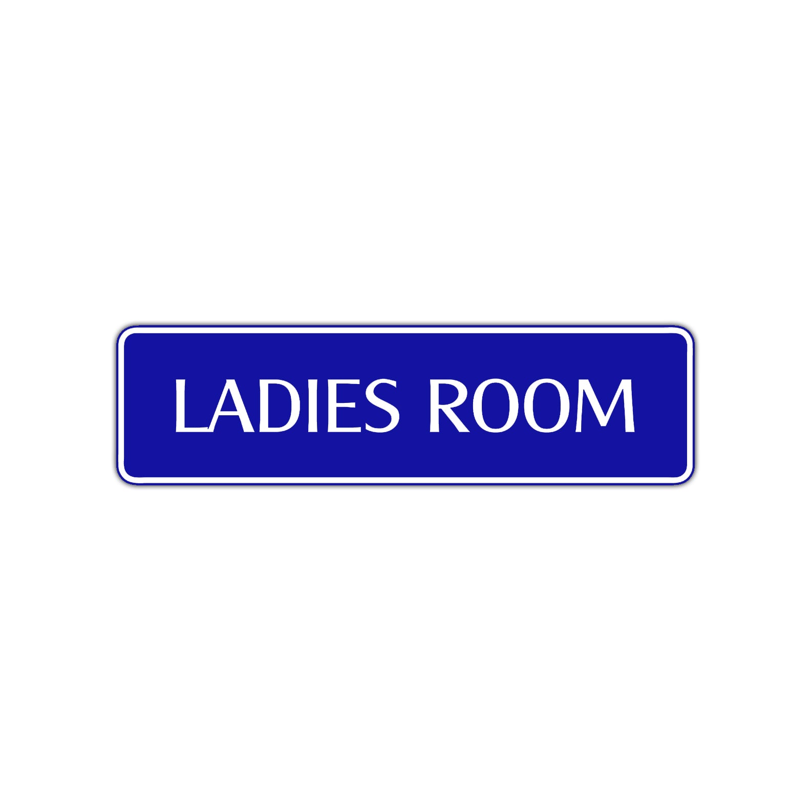 Ladies Room Bathroom Road Aluminum Metal Novelty Street Plate Sign Wall Gift Decor