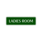 Ladies Room Bathroom Road Aluminum Metal Novelty Street Plate Sign Wall Gift Decor