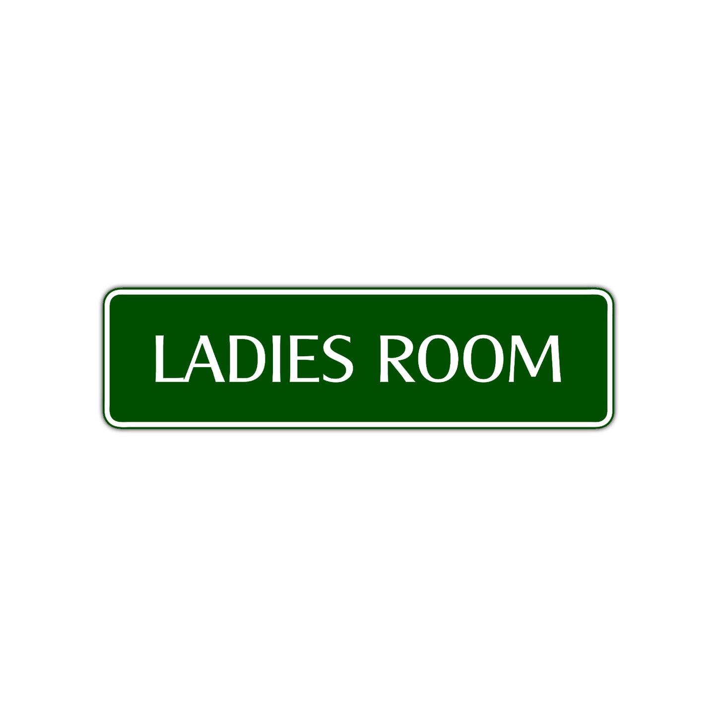 Ladies Room Bathroom Road Aluminum Metal Novelty Street Plate Sign Wall Gift Decor