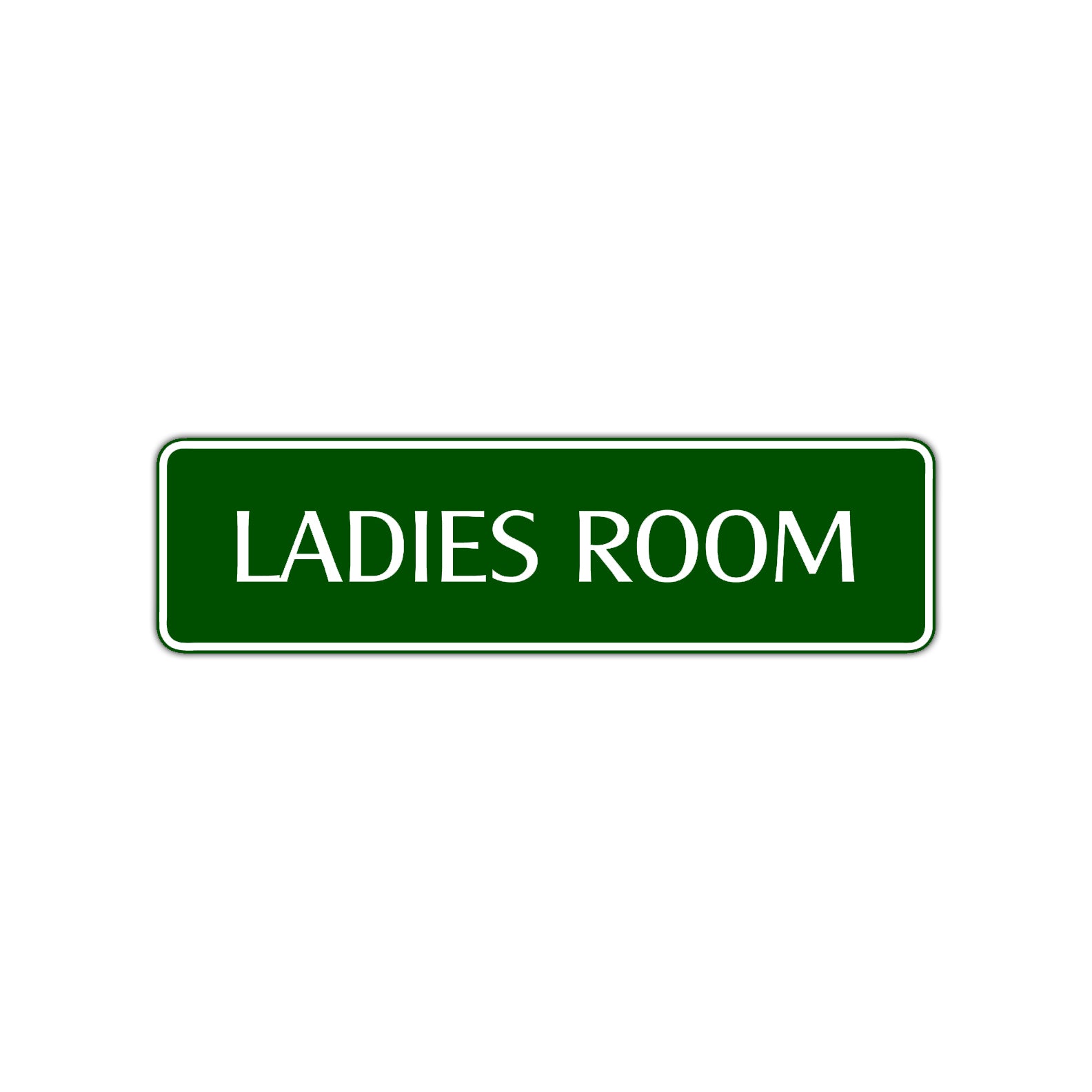 Ladies Room Bathroom Road Aluminum Metal Novelty Street Plate Sign Wall Gift Decor