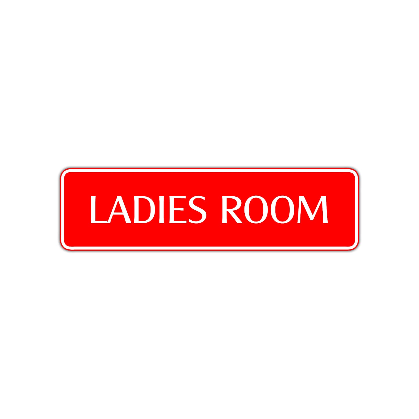 Ladies Room Bathroom Road Aluminum Metal Novelty Street Plate Sign Wall Gift Decor