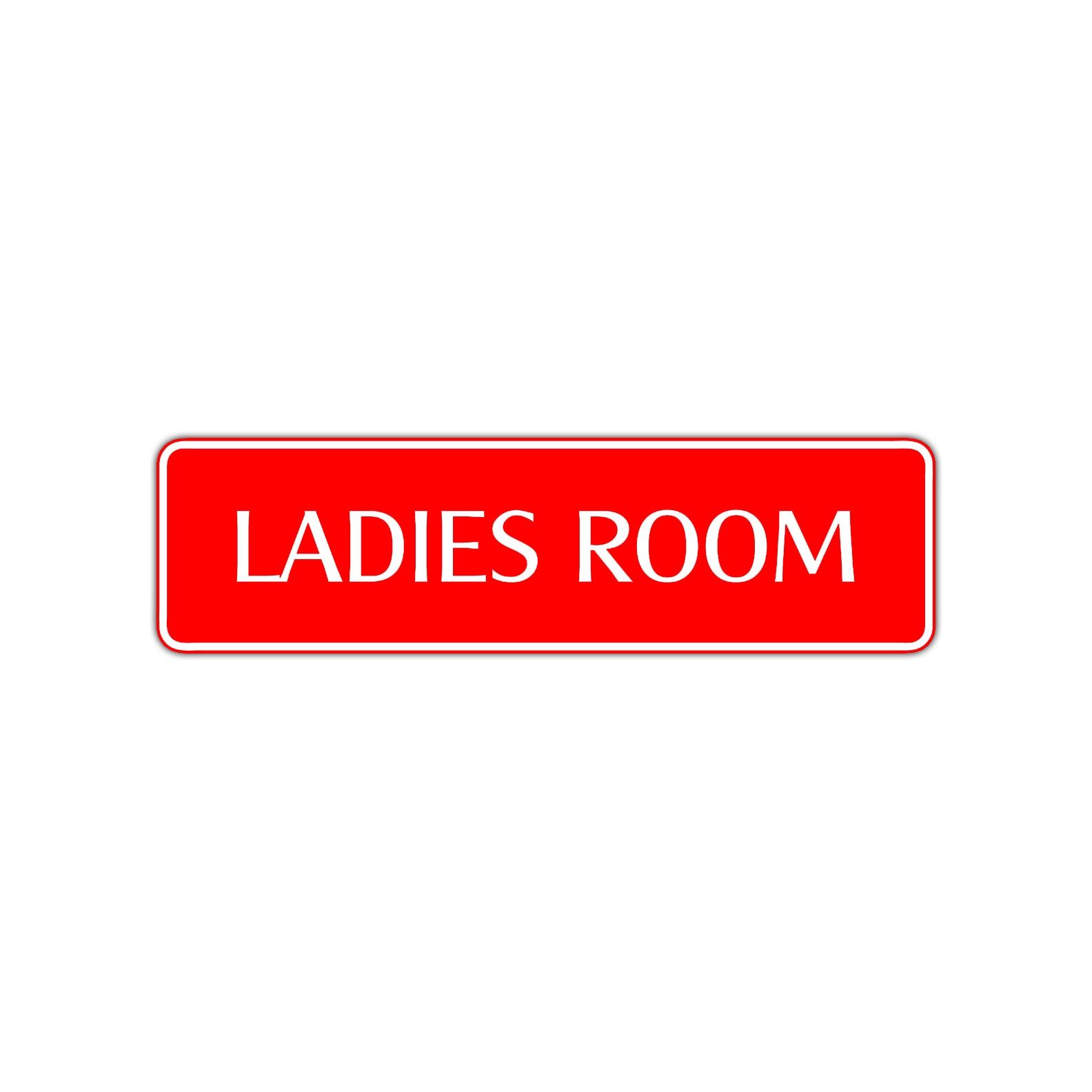 Ladies Room Bathroom Road Aluminum Metal Novelty Street Plate Sign Wall Gift Decor