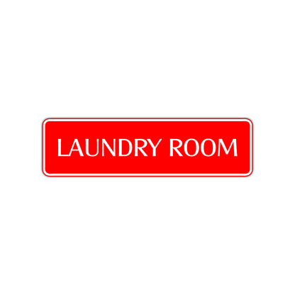 Laundry Room Road Aluminum Metal Novelty Street Plate Sign Wall Gift Decor