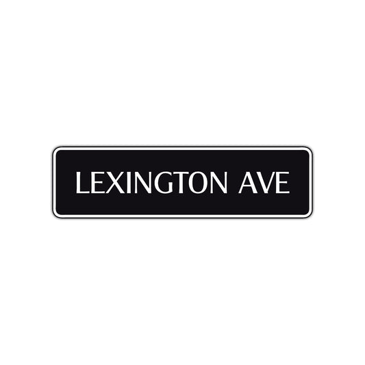 Lexington Avenue Road Aluminum Metal Novelty Street Plate Sign Wall Gift Decor
