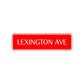 Lexington Avenue Road Aluminum Metal Novelty Street Plate Sign Wall Gift Decor