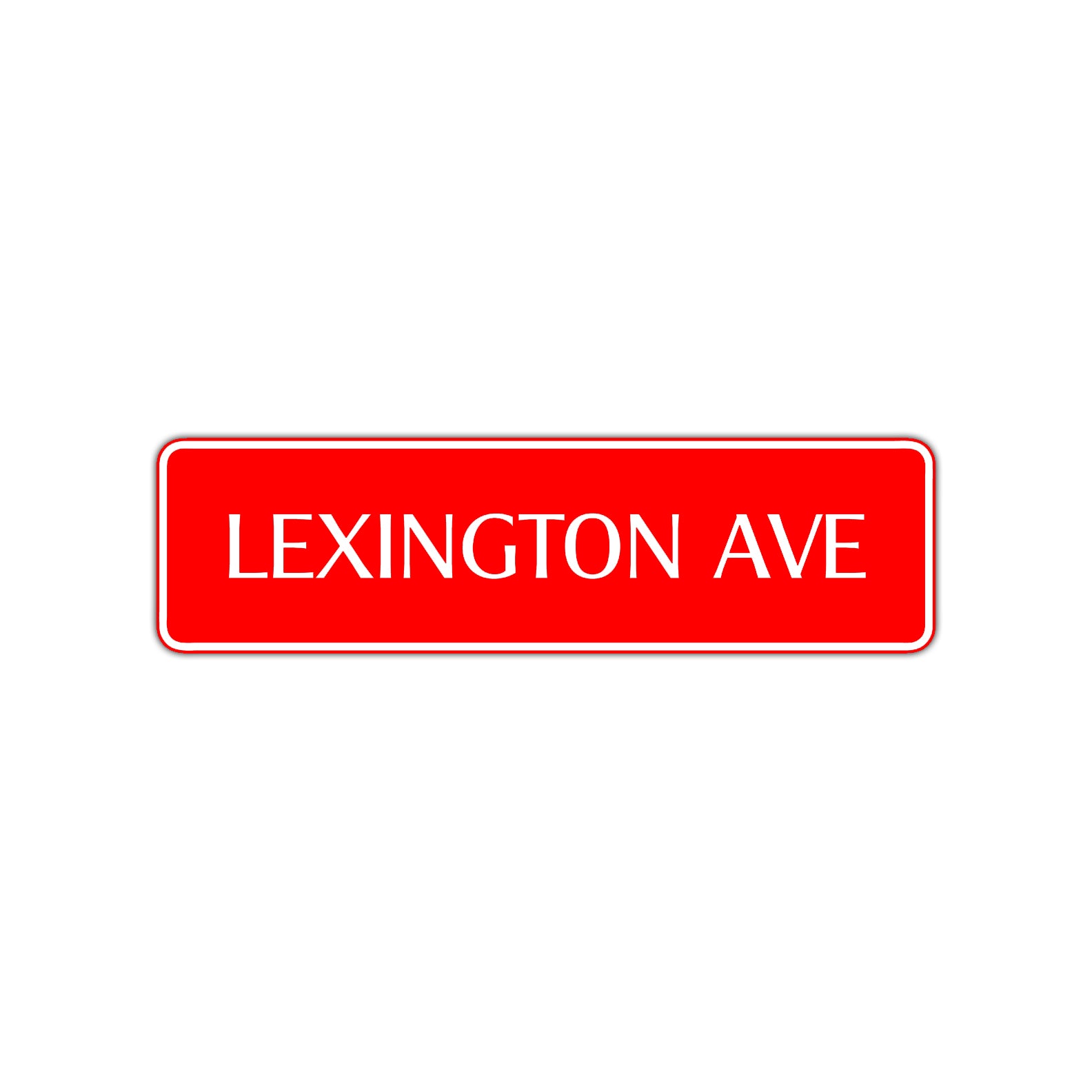 Lexington Avenue Road Aluminum Metal Novelty Street Plate Sign Wall Gift Decor