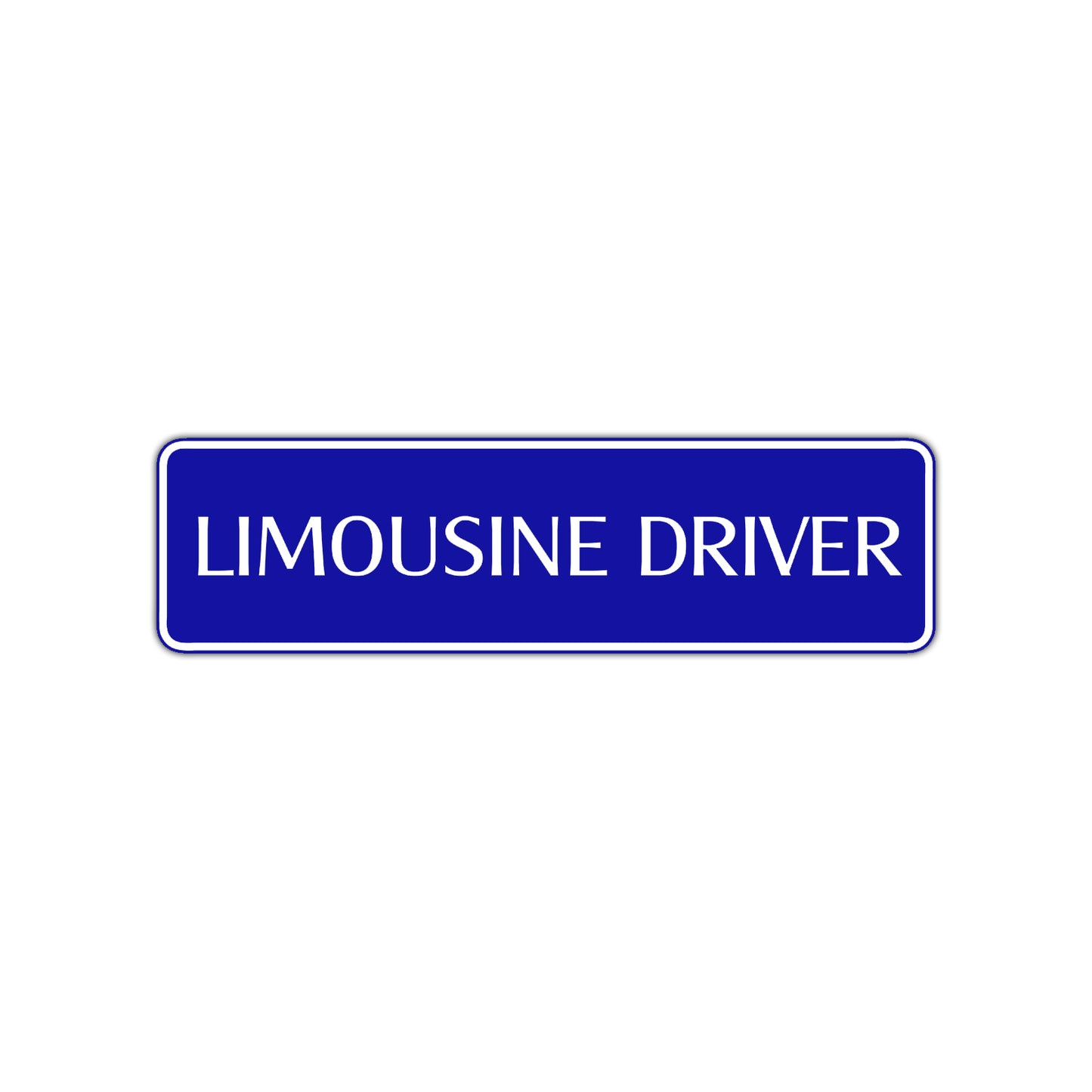 Limousine Driver Road Aluminum Metal Novelty Street Plate Sign Wall Gift Decor