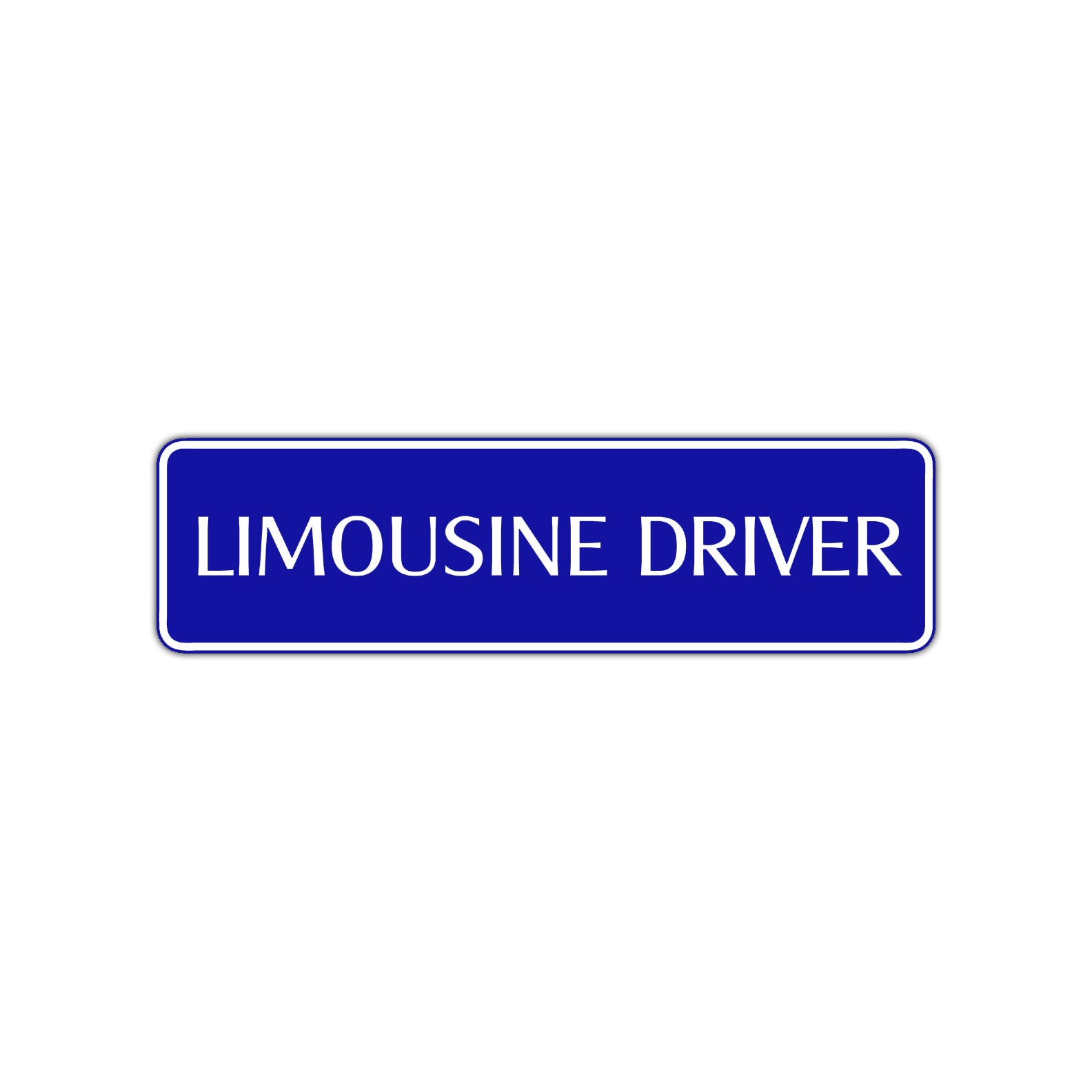 Limousine Driver Road Aluminum Metal Novelty Street Plate Sign Wall Gift Decor