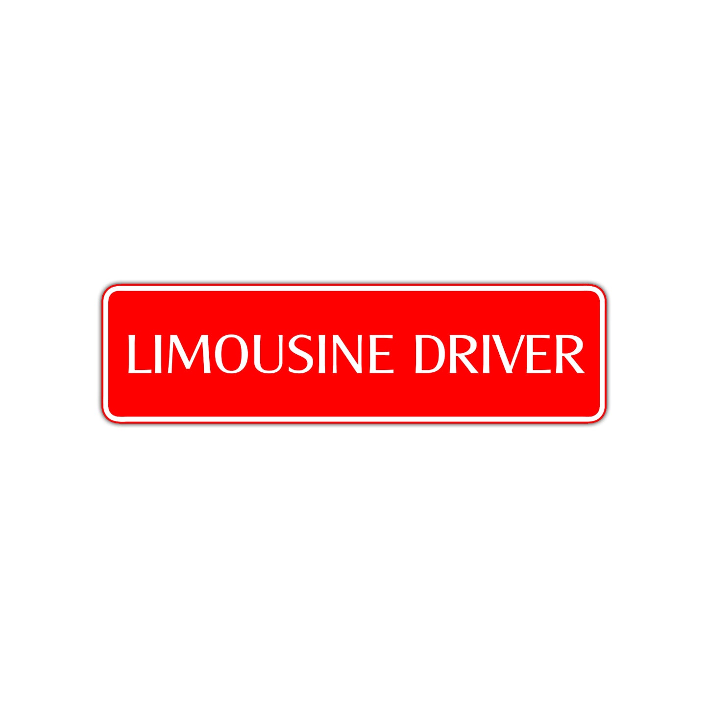 Limousine Driver Road Aluminum Metal Novelty Street Plate Sign Wall Gift Decor