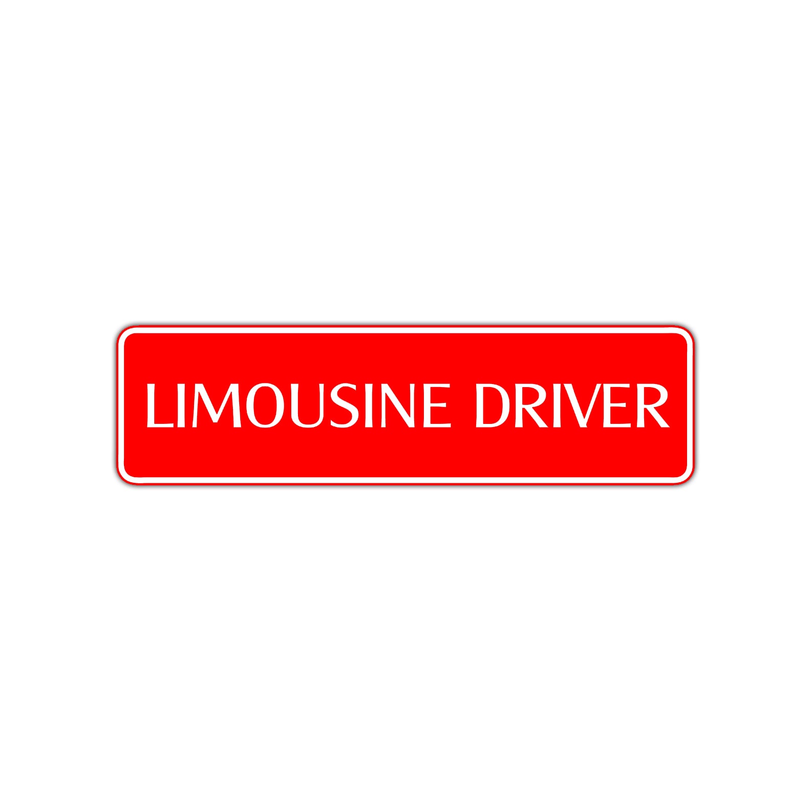 Limousine Driver Road Aluminum Metal Novelty Street Plate Sign Wall Gift Decor