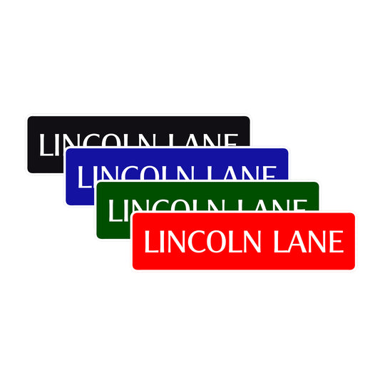 Lincoln Lane Road Aluminum Metal Novelty Street Plate Sign Wall Gift Decor