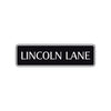 Lincoln Lane Road Aluminum Metal Novelty Street Plate Sign Wall Gift Decor